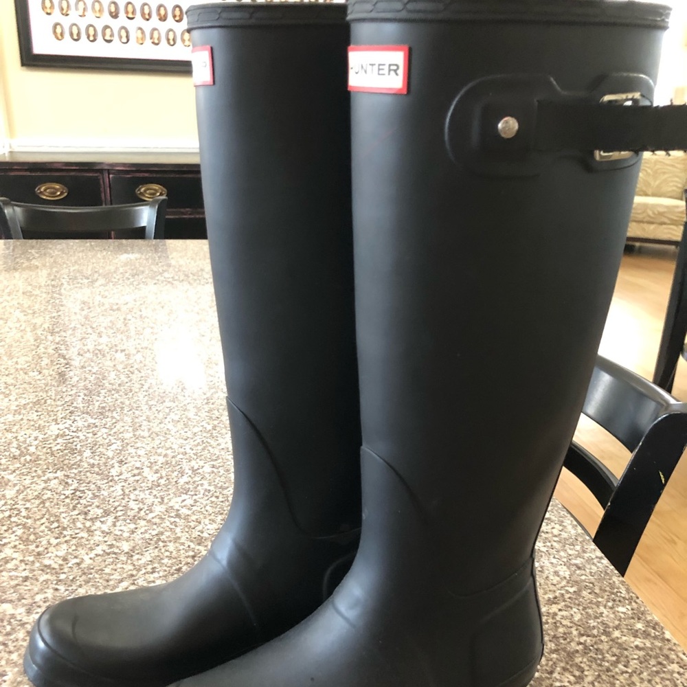 Worn twice hunter boots!